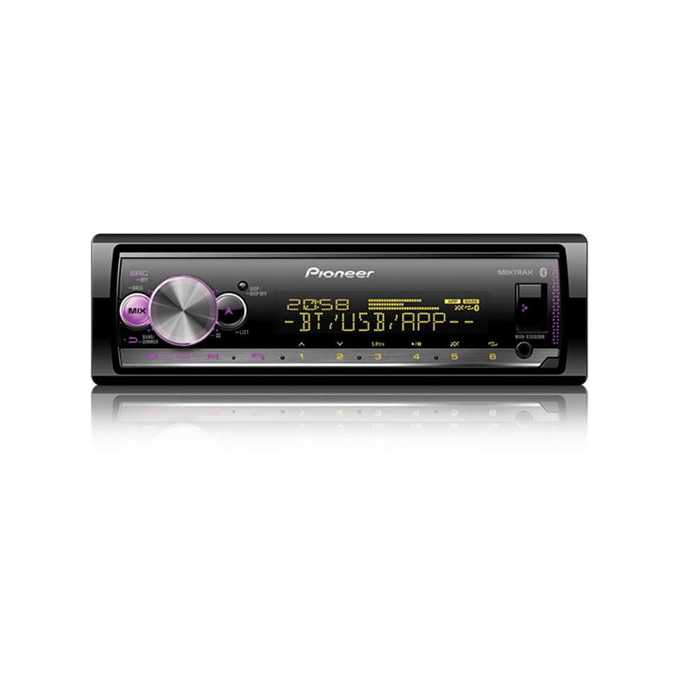 Media Receiver Pioneer MVH-X3000BR Com Bluetooth, USB, Spotify E Pioneer Smart Sync