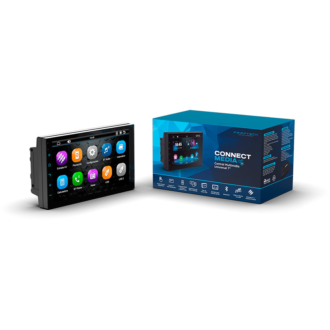 Central Multimídia 7" Carplay Faaftech