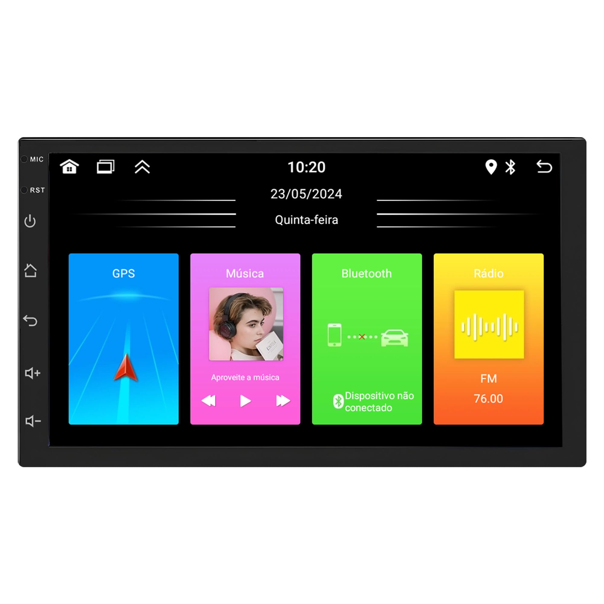 Multimídia 9" Uppertech Quadcore 2GB RAM 32GB