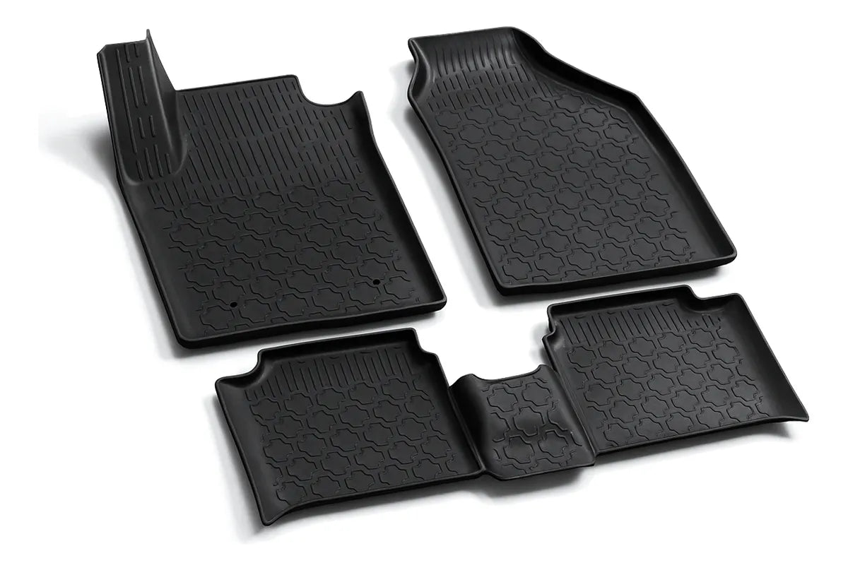 Jogo de Tapetes Bandeja Premium Grid – Fiat Pulse 2021 a 2026 – Borda Alta em TPE