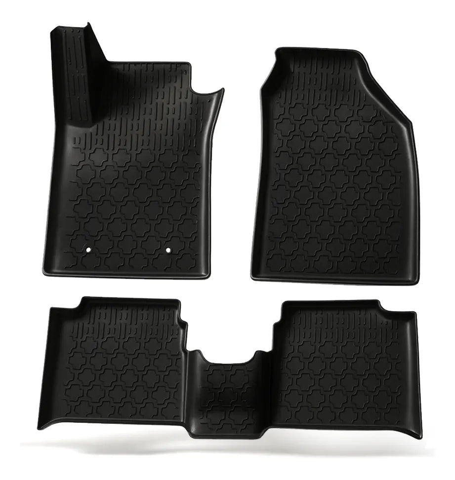 Jogo de Tapetes Bandeja Premium Grid – Fiat Pulse 2021 a 2026 – Borda Alta em TPE