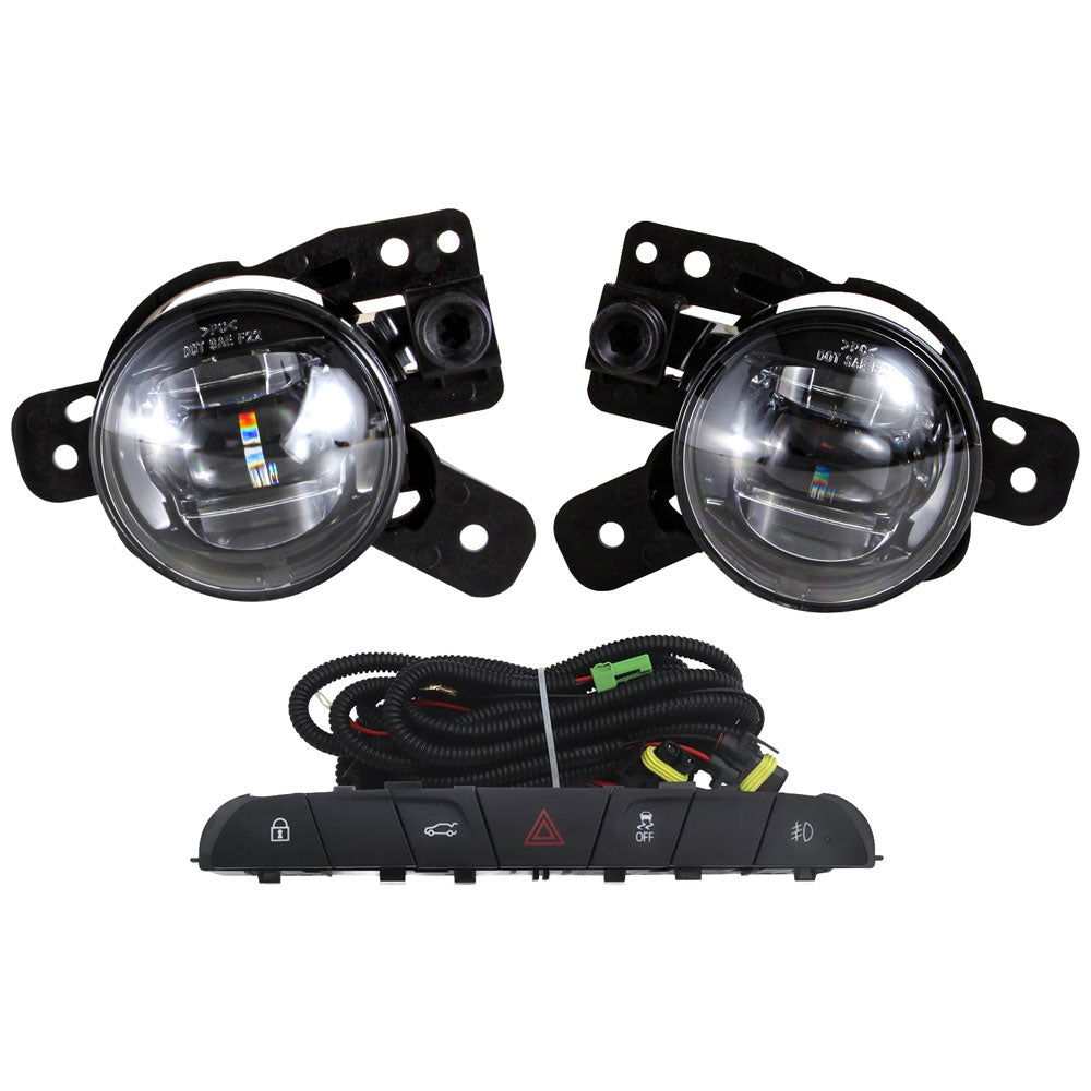 Kit Farol De Milha Auxiliar Shocklight Full LED Com Botão Original – Chevrolet Novo Onix E Tracker 2026