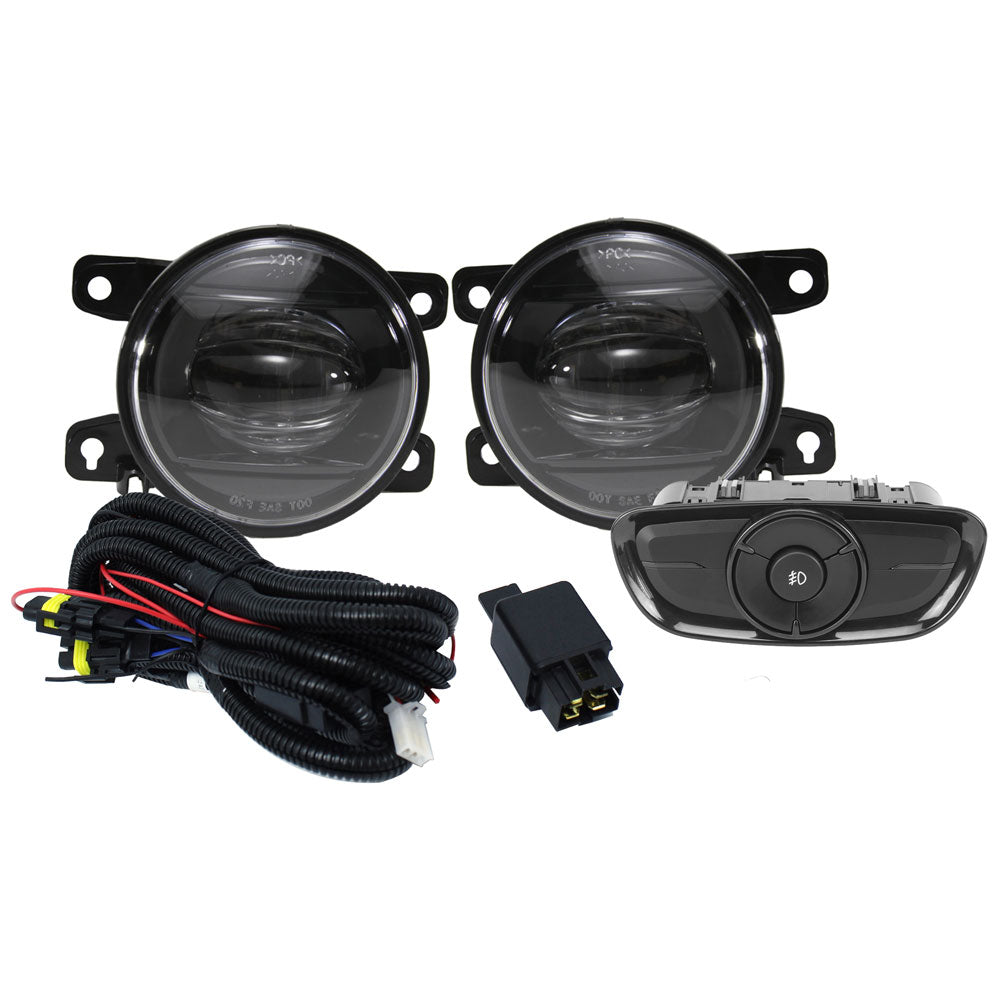 Kit Farol De Milha Auxiliar Shocklight Full LED Com Botão Original – Fiat Argo E Cronos 2023 A 2026