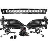 Kit Farol De Milha Auxiliar Shocklight Com Grade Em 3 Partes E Botão Original Trip – Hyundai HB20 Hatch E Sedan 2016 A 2019
