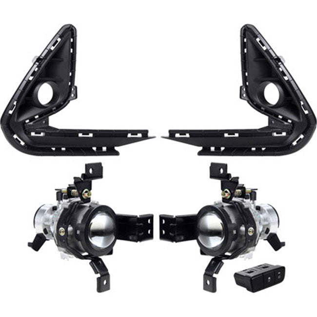 Kit Farol De Milha Auxiliar Shocklight Com Moldura Preta E Botão Original – Hyundai HB20 Hatch E Sedan 2020 A 2022