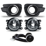 Kit Farol De Milha Auxiliar Shocklight Com Moldura Cromada E Botão Universal – Renault Kwid 2017 A 2022