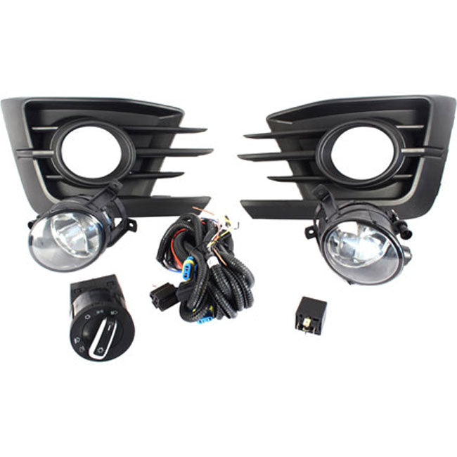 Kit Farol De Milha Auxiliar Shocklight Com Grade E Botão Original Cromado – Volkswagen Gol E Voyage G7 2016 A 2018