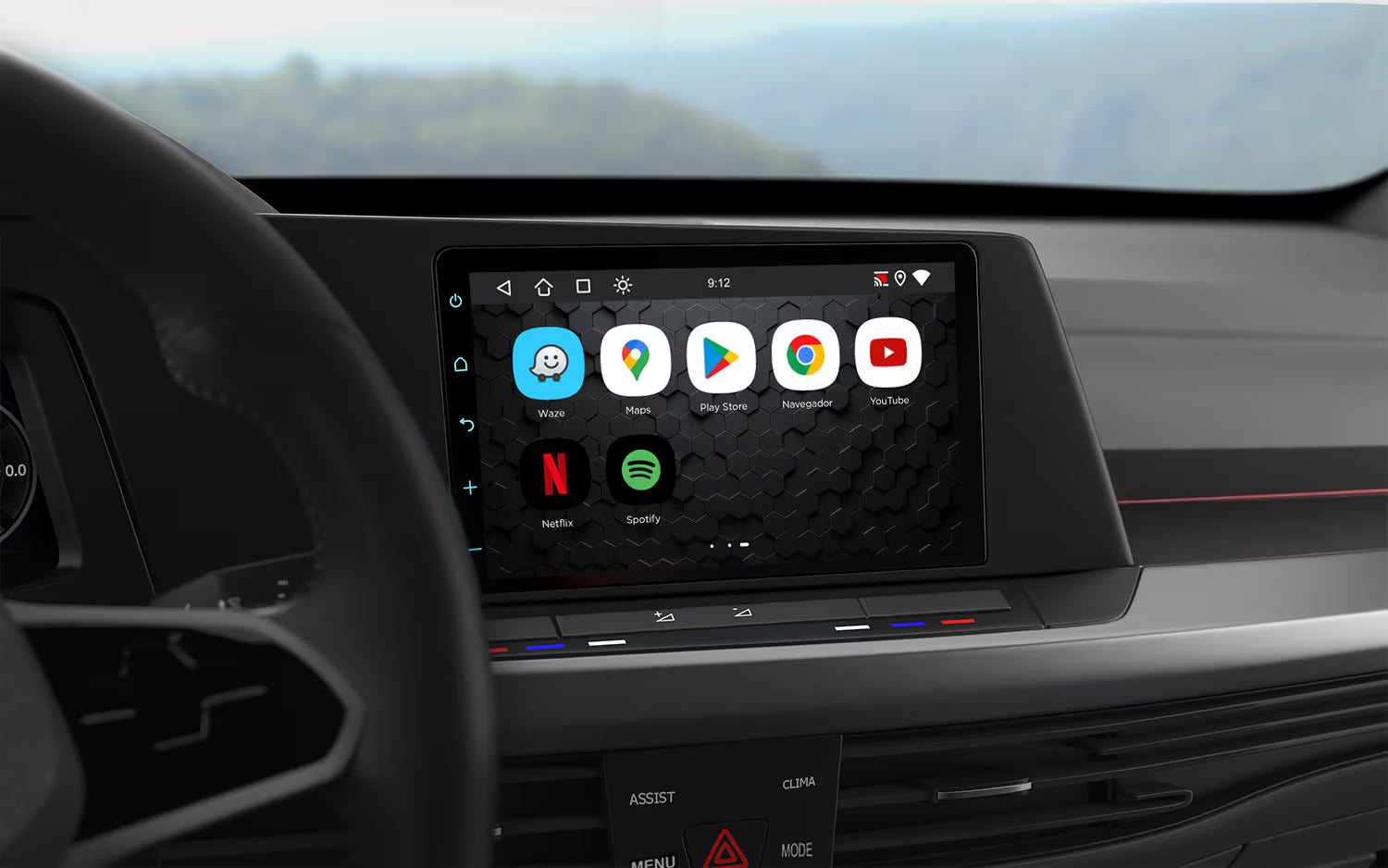 Multimídia Faaftech ConnectMedia - CarPlay e Android Auto para seu Carro