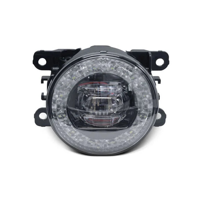 Kit Farol De Milha Shocklight Auxiliar LED Universal Com Anel DRL Angel Eye – 12V 3x3W